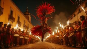 uruguayan winter carnival scene