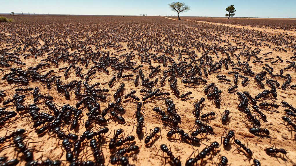 ants exhibit complex behaviors