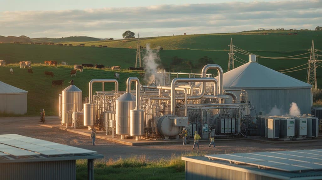 electrified biogas fuel plant