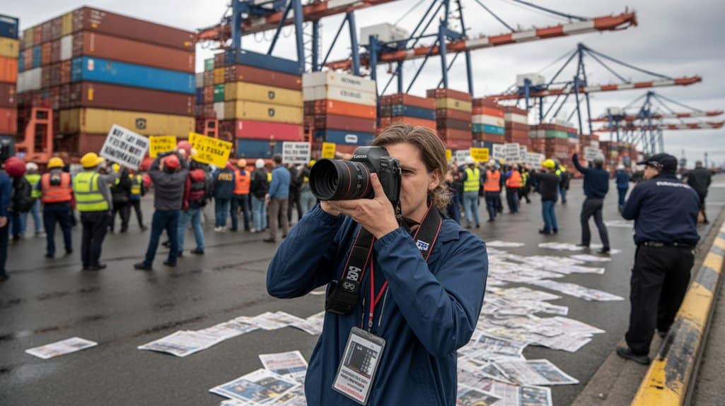 prensa latina ignores port strike