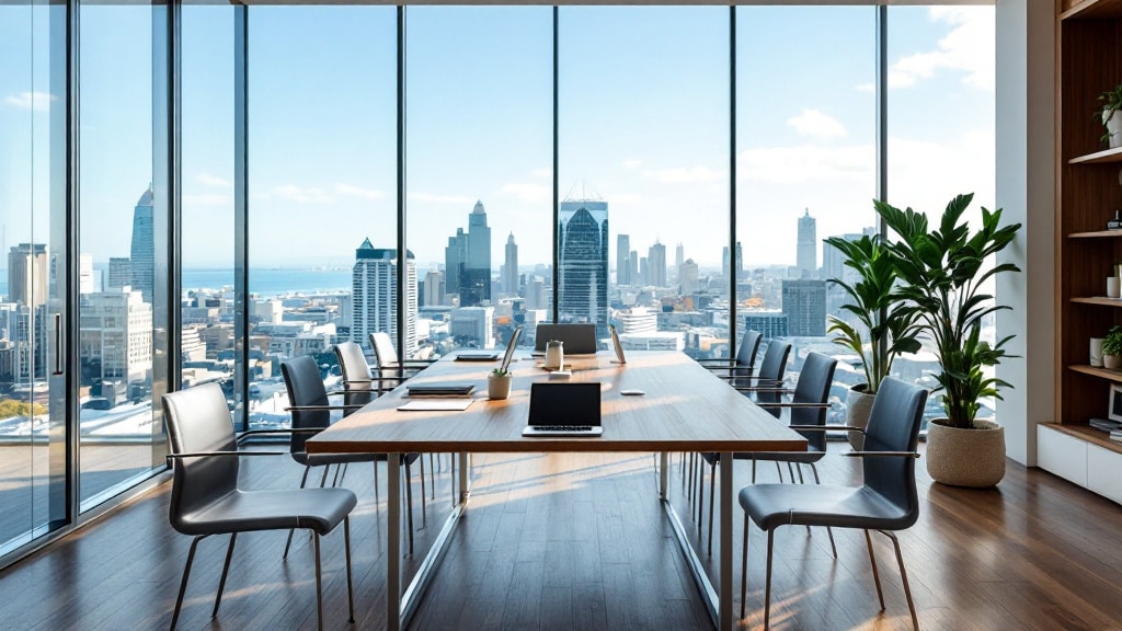 Montevideo financial district office meeting room